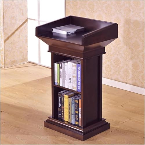 Massives Holz-Kirchenpult, tragbares Rednerpult für Kirchen, Seminare und Schulen, robuste Basis für Stehpodium