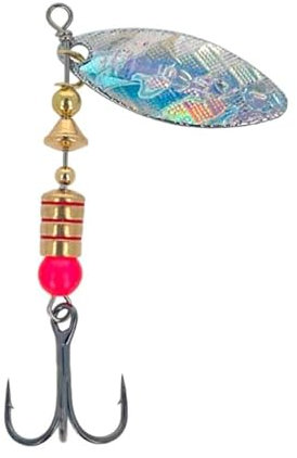 Cucharilla Evia Sunshine Modelo 13B Numero 3 Color Plata Brillante 12 Gramos Anzuelo Simple con Muerte (5 Piezas) [H13B3P]