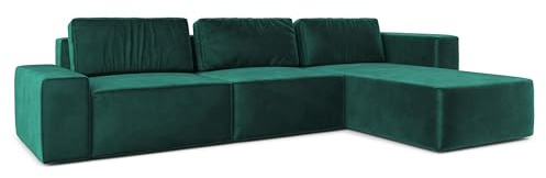 AXLIVING Couch XXL L Form Arkleton Eckcouch Grün 360cm – Komfort R