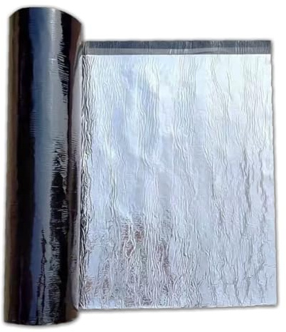 NLUMEC 60cm Breites Bitumenbahn Dachpappe Aluminium Klebeband, 1mm Bitumen Dichtband Selbstklebend Wasserdicht, Bitumenband Dach Reparaturband für Reparatur Dach Gartenhaus(10x500cm)