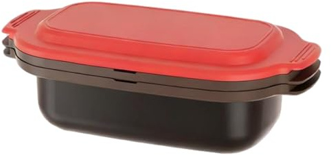 Cuociuova per microonde e padella grill con coperchio, pentole antiaderenti per grigliare rosolare verdure croccanti, carne, sandwich, adatto al microonde