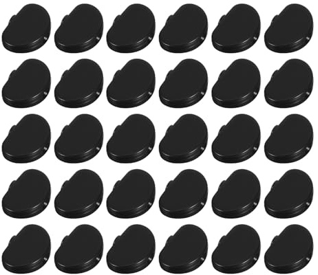 MAJORMENCH Guitar Tuning Peg Knobs Plastic Material 30pcs Black with Precision Tuning and Universal Fit for Electric and Bass Guitars for Accurate Sound and Professional Use