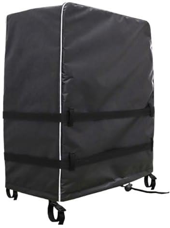 Housse de protection pour support TV avec bandes réfléchissantes – Housse de protection coupe-vent pour TV avec double fermeture à sangle, pour l'intérieur, le jardin, la cour, la réunion, le bureau