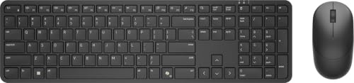 Dell Pro 5 KM526・Tastatur-und-Maus-Set・kabellos (KM526-BLK-INT) | RF QWERTY US International Layout, ergonomisches Design, für Zuhause und Büro