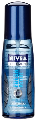 Nivea Deo Zerstäuber Fresh Active for Men, 75 ml, 3er Pack (3 x 75 ml)