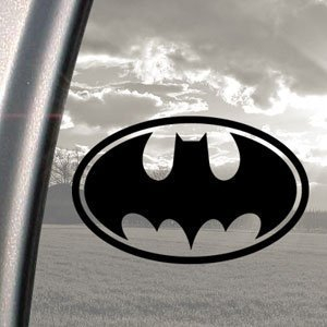 Vinyl-Aufkleber, Batman-Motiv, für Stoßstange, Fenster, Schwarz