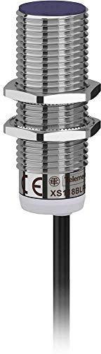 Schneider XS118BLPAL2 XS1-Induktiver Näherungsschalter M18, L52mm, Messing, Sn 5mm, 12-24 V DC, Kabel, 2m