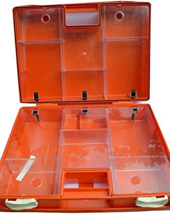 Erste Hilfe Koffer zur Wandmontage inkl. Befestigungsmaterial und Beatmungshilfe (leer, Multi 40x30x15 cm)