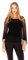 SHU-SHI - Damen Poncho-Top - transparent - leichtes Strickmaterial - EinheitsgröÃŸe - Schwarz