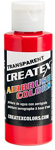 Createx Peinture pour aérographe - Rouge Brillant Transparent - 113,4 g (5117-04)