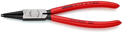 Knipex Circlip Pliers for internal circlips in bore holes black atramentized, plastic coated 320 mm (self-service card/blister) 44 11 J4 SB