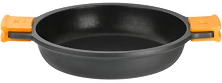 BRA Efficient Cacerola baja antiadherente sin tapa, apta para todo tipo de cocinas e inducción, 45 cm