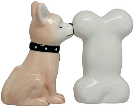 ATTRACTIVES Salt and Pepper Shaker - Chihuahua and Bone