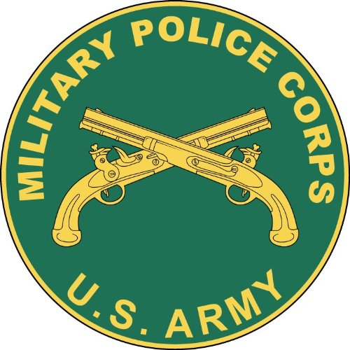 US Army Military Police Corps Seal Hochwertigen Auto-Autoaufkleber 12 x 12 cm