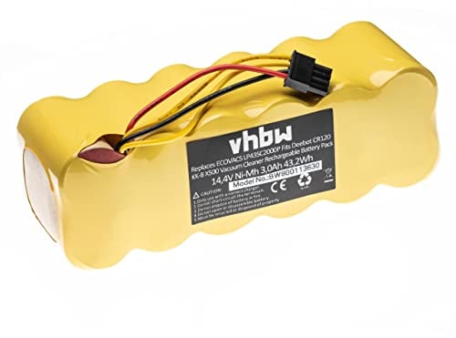 vhbw 1x batteria compatibile con Ariete Briciola 2711 home cleaner (3000mAh, 14,4V, NiMH) - Sostituisce AT5186005100, LP43SC2000P