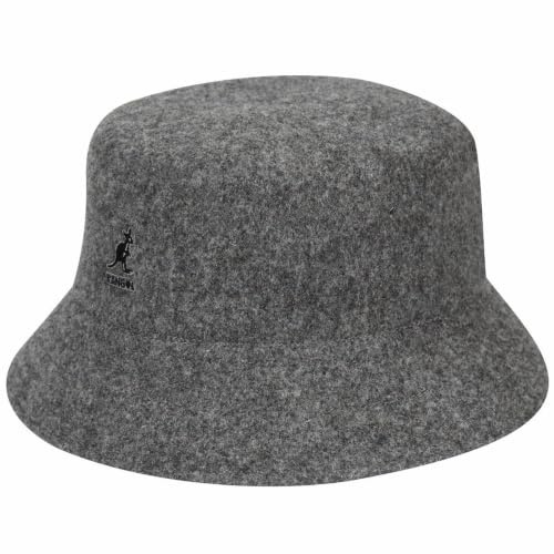 Kangol Wool Lahinch Hut Wollhut Fischerhut Stoffhut Clubhut Trendhut Damen/Herren - Winter Herbst-Winter - L (58-59 cm) grau