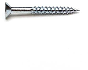 Merriway BH05896 (100 Pcs) Countersunk Twinthread Multi-Purpose Cross Head Pozi Wood Screw, 10 x 3 Inch Bright Zinc Plated - Pack of 100 Pieces