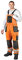 Arbeitslatzhose mit Reflektoren Warnschutzhose Warnschutzlatzhose Latzhose Warnschutz Arbeitshose Sicherheitshose 50 orange