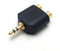 MainCore 3.5mm Stereo Jack to Twin RCA Phonos Jack/Plug to Twin Phono Sockets Splitter Adapter.