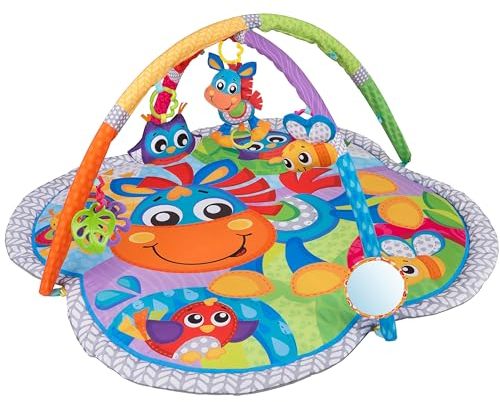 Playgro Erlebnis Spiel- und Krabbeldecke Pferd Klipp Klapp, Mit Musik, Ab 0 Monaten, Mehrfarbig, 40203