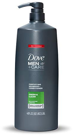 Dove Men + Care Fresh & Clean 1,18 l - 2-in-1 Shampoo und Conditioner, 1180 ml Shampoo und Pflegespülung für Männer