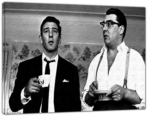 ARTSPRINTS Kunstdruck auf gerahmter Leinwand, Motiv London Gangster The Kray Twins, 16'' x 12'' inch(40x 30 cm) -38mm depth