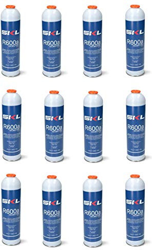 12 PZ BOMBOLA GAS REFRIGERANTE FRIGO E FREEZER R600 - R600A 360 GR OM REF000UN