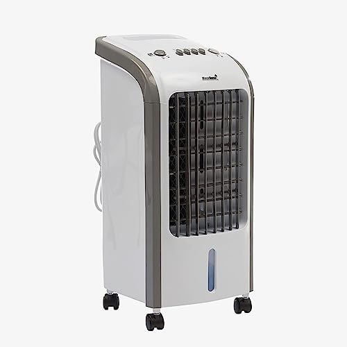 MaxxHome Refroidisseur d'air Mobile - Refroidisseur d'air Silencieux - 80w - Convient pour la Maison, Le Bureau, etc. - Économie d'énergie avec Fonction de Refroidissement - Blanc