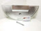 AER MOTO SPARE PARTS COPRIRUOTA SCORTA MEZZALUNA E PERNO COMPATIBILE CON VESPA PX 125 150 200 CROMATO