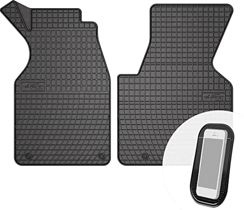 moto-MOLTICO Gummimatten Auto, 2-teiliges Set, Allwetter Gummi Fußmatten, Antirutsch & Wasserfest Autoteppiche - passend für VW Transporter T4 1991-2003