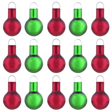 Hallmark Keepsake Weihnachtsschmuck 2020 Mini Rot Grün Glaskugeln 15 Stück