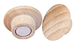 Legamaster Wooden Magnete, Neodym, für Whiteboards und Glasboards, Buche, 25mm, 5 Stk., 7-181725