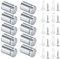 10 Pcs Standoff Wall Fixings, Glass Standoff Bolt, Stainless Steel Advertising Screw, Advertising Nails for Sign Displays ，Sign Standoff Wall Mount(Silver) (10)