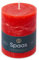 Spaas Rustikale Stumpenkerze 80/110 mm 65St. - rot