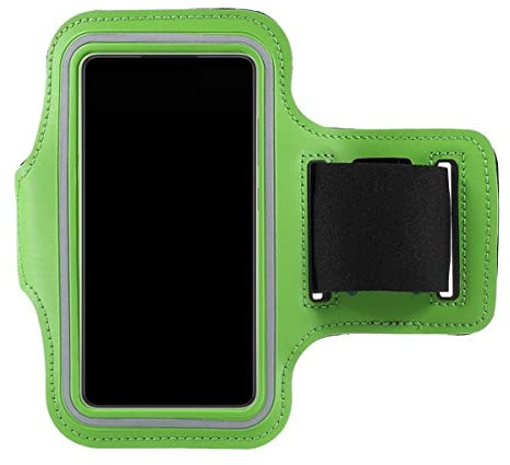 CoverKingz Universal Sportarmband Handy Tasche - für alle Smartphones von 6,6-6,9 Zoll - Armtasche mit Schlüsselfach - Laufarmband Joggen - Sport Handyhülle Grün