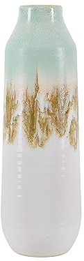 Blumenvase aus Steinzeug 35 cm bunt hoch Dekoration Glamourös Modern Byblos