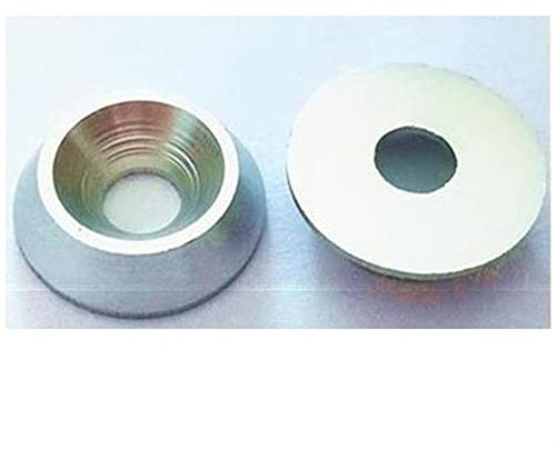 Tuanie Lnanqing-Dichtscheibe M4 M5 M6 M8 Aluminiumlegierungsfarbe VON Kopf Senkkopf-Regenschirm- Schraube Taper-Waschmaschine, 5 STÜCKE, fest und langlebig (Color : Silver, Inner Diameter : M6 5PCS)