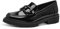 Jana Damen Loafer ohne Absatz Elegant Vegan, Schwarz (Schwarz), 39 EU