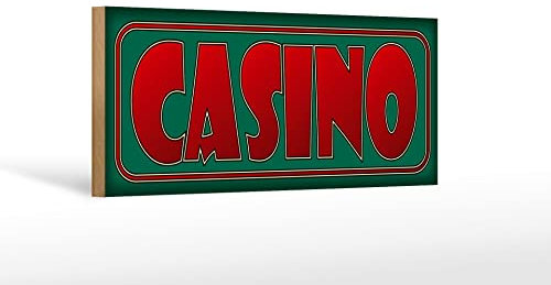 FEMER Holzschild Hinweis 27x10cm Casino