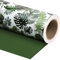WRAPAHOLIC Wendbares Geschenkpapier, Mini-Rolle, 43,2 x 94,4 m, Monstera-Blatt und solides grünes Design für Geburtstag, Party, Babyparty