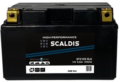 Batterie moto SCALDIS HP DTZ10S SLA 12 V 8,6 AH 190 AMPS