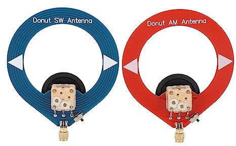 2Pcs Donut AM MW SW Antenna, Portable Mini Loop Antenna for Shortwave Radio, Easy to Use, Ideal Replacement, Suitable for All Radios