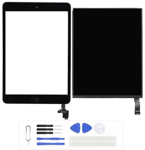 Generico Schermo LCD per iPad Mini 1 2012 A1432 A1454 A1455 Display LCD + Touch Screen (Nero)