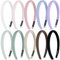 Cinaci 10 Pieces Super Soft & Comfortable Sponge Padded Headbands Hair Bands Hoops Accessories for Women Girls