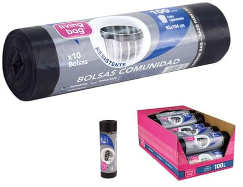 12 Rollos 180 Bolsas de Basura de Plástico,Bolsa de Basura de 30L con Aroma a Vainilla, Mantén tu Cocina Fresca y Protegida.Bolsas Autocierre. Bolsas de basura de cocina.(Negro)