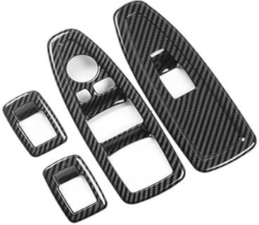 Innen Dekoration Aufkleber Für 3 4er F30 Für Gran Für Turismo F34 F33 F36 4Stk. LHD RHD Autoinnenraum Seitenfensterheberschalter Abdeckung Zieraufkleber Dekoration Auto Deko Innen