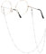 COMNICO Brillenketten für Damen Elegante Schlüsselband Halskette Maskenband Maskenkette Brillen Halter Brillenband für Sonnenbrillen & Lesebrillen(Silberperlen)