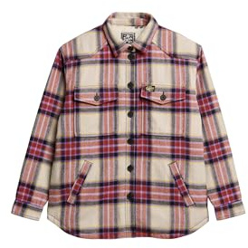 Superdry Damen Borg Check Overshirt