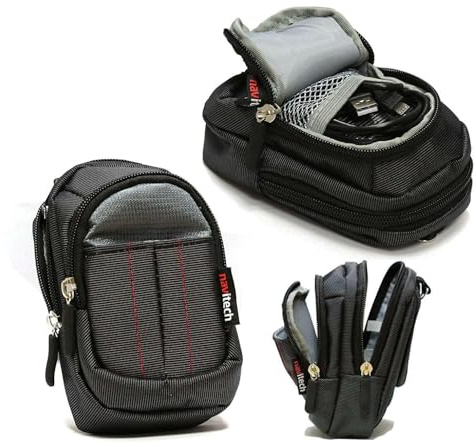 Navitech Schwarz Kamera Tasche Kompatibel mit dem Forc FHD 1080P Digital Camera