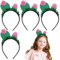Cactus Stirnband, 4pcs niedliche 3D -Kaktus -Stirnbänder für Frauen, kreative Kaktusparty -Haarband, charmante Pflanzenhaarband für Geburtstagsgeschenke Partyzubehör